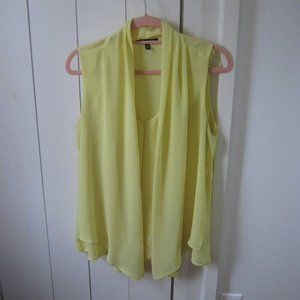 Yellow Linea Domani Semi-sheer Blouse